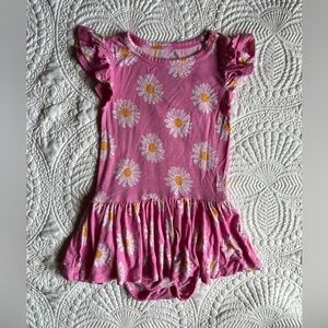 GUC Posh Peanut Pink Floral Baby Romper